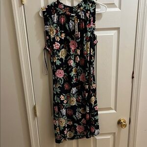 Tommy Hilfiger Black Floral Midi Dress